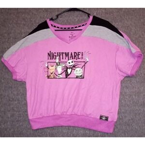 NWOT Nightmare Before Christmas Women's Sleep Shirt/Pajama Top Large 12/14 Soft